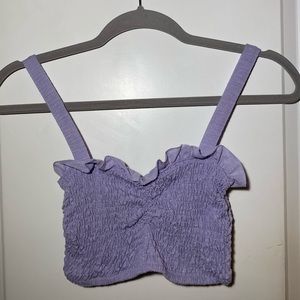 URBAN OUTFITTERS LAVENDER CROPPED TANK